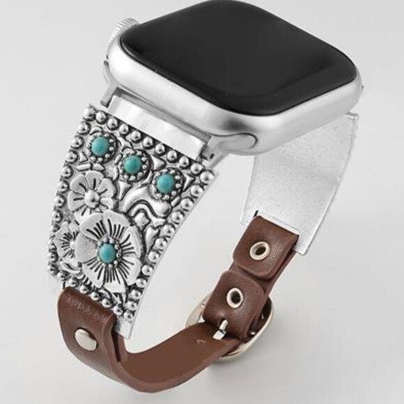 NEW Leather Western Apple Watch Band main image 6